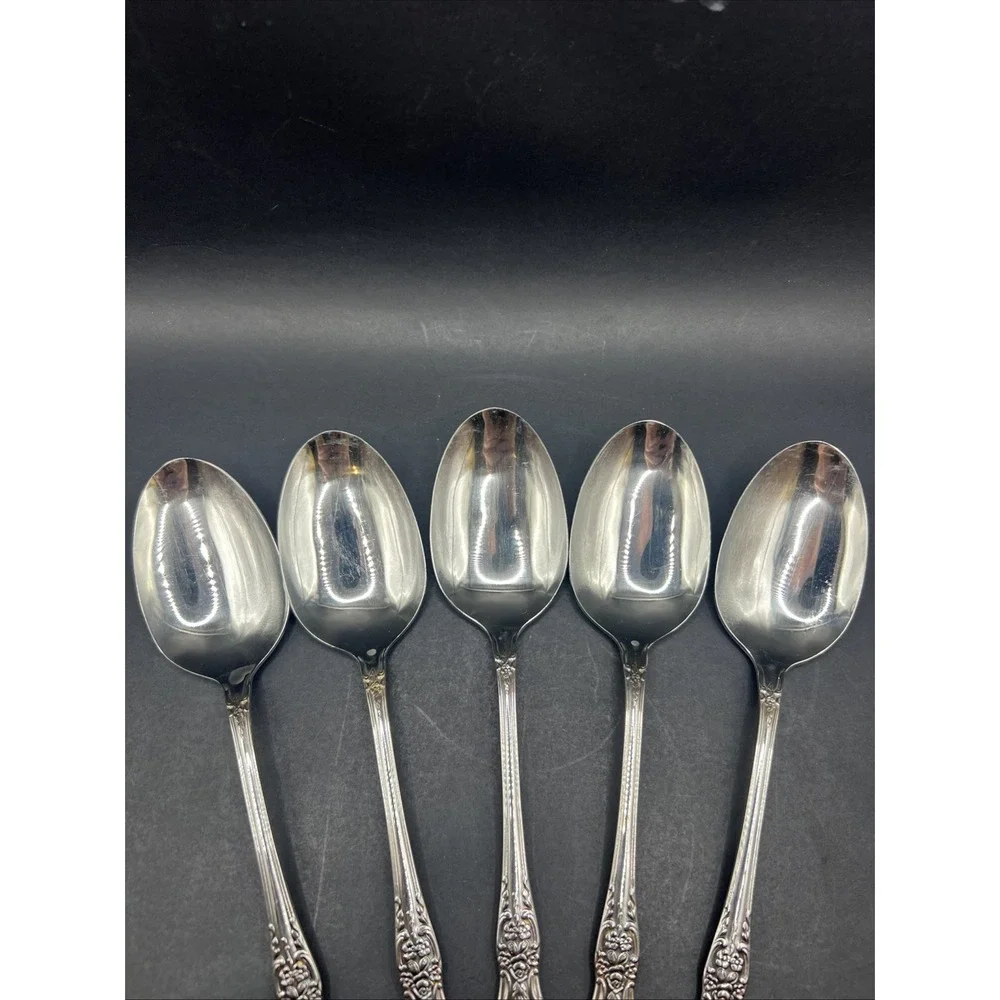 Oneida Kennett Square Distinction Deluxe Stainless Serving Tablespoons Set Of 5